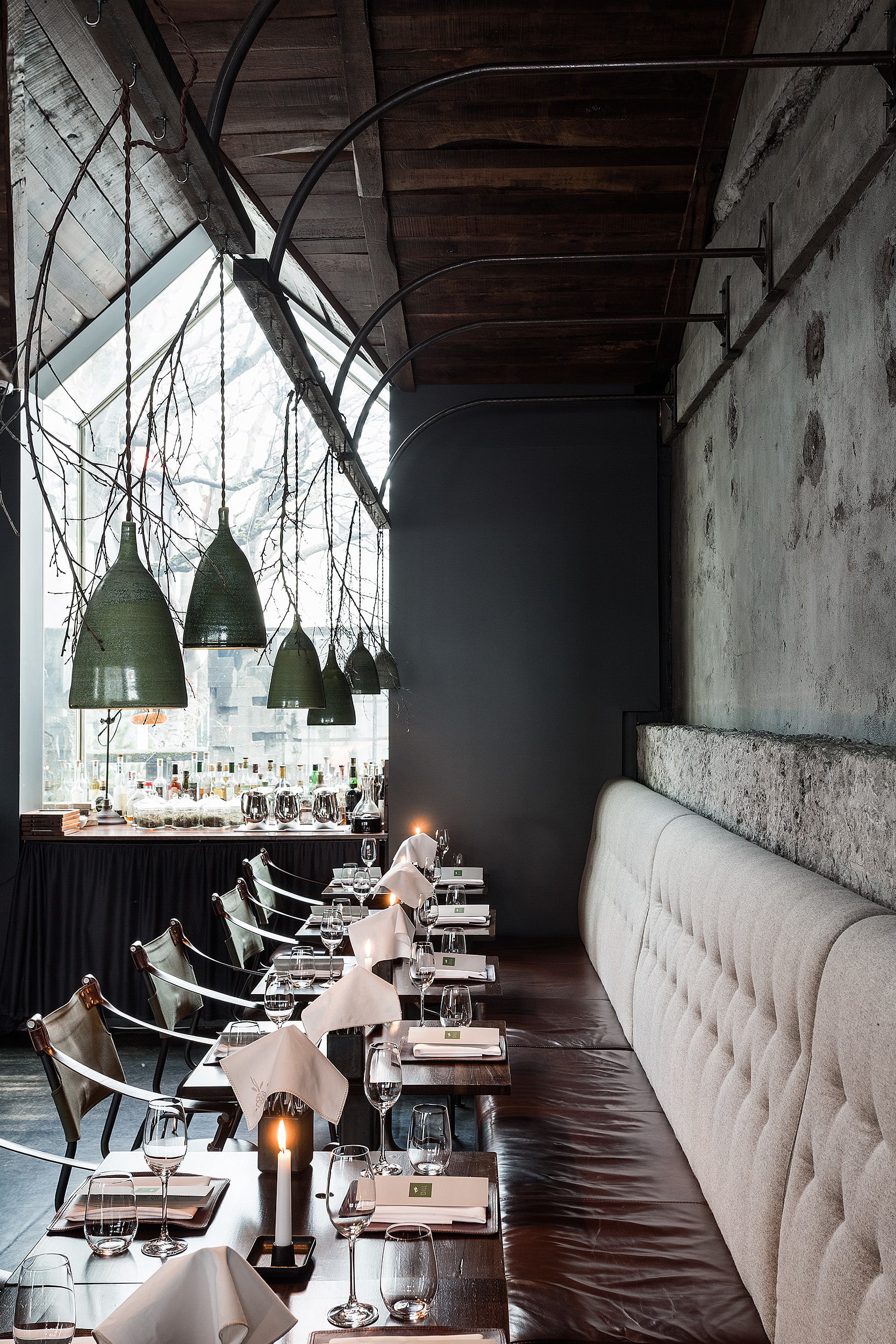 The beautiful Nordic decor inside the Dill restuarant