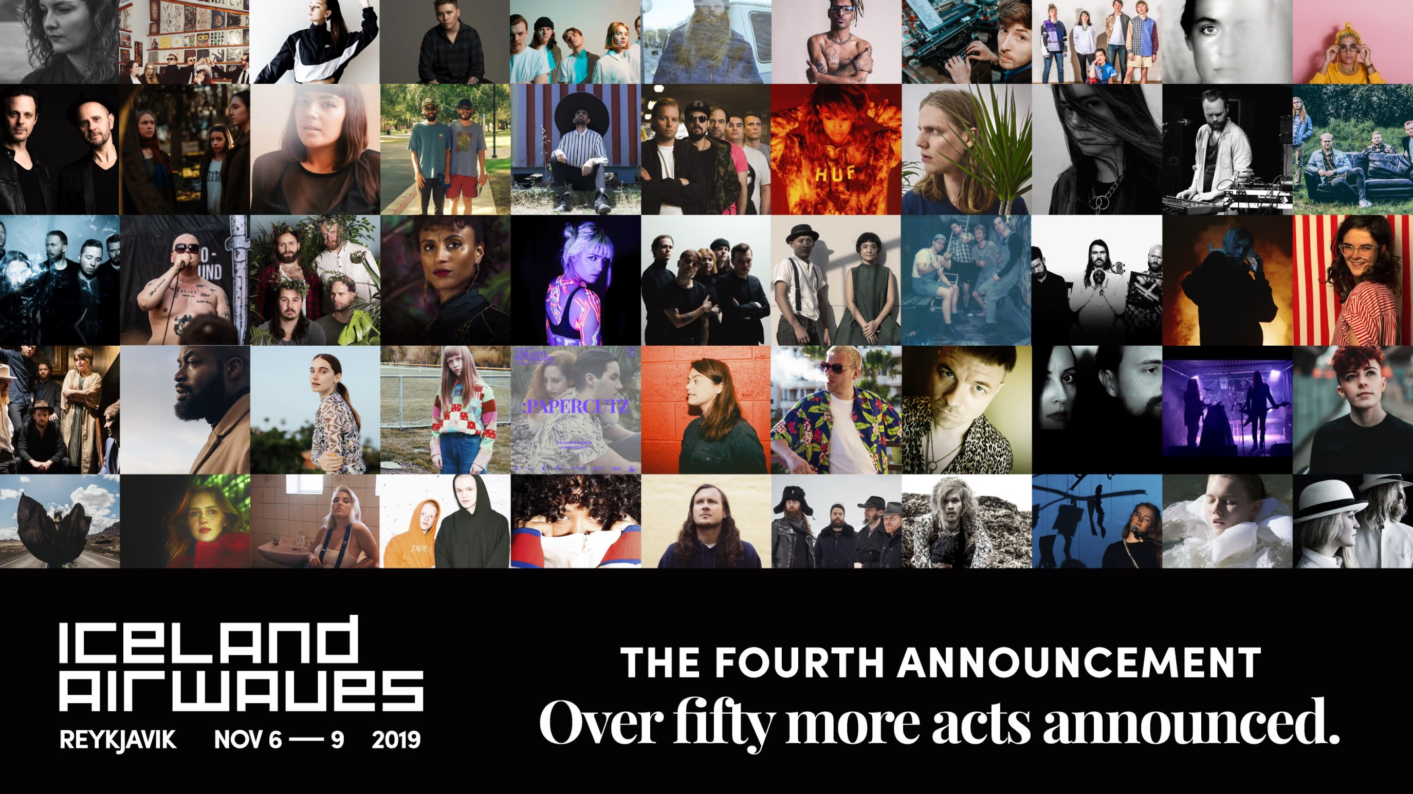 Iceland Airwaves 2019 fourth announcement poster