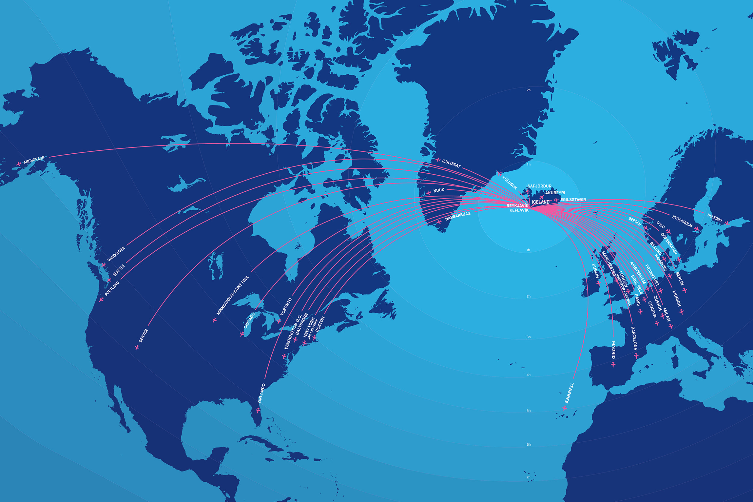 Network and Routemap Icelandair