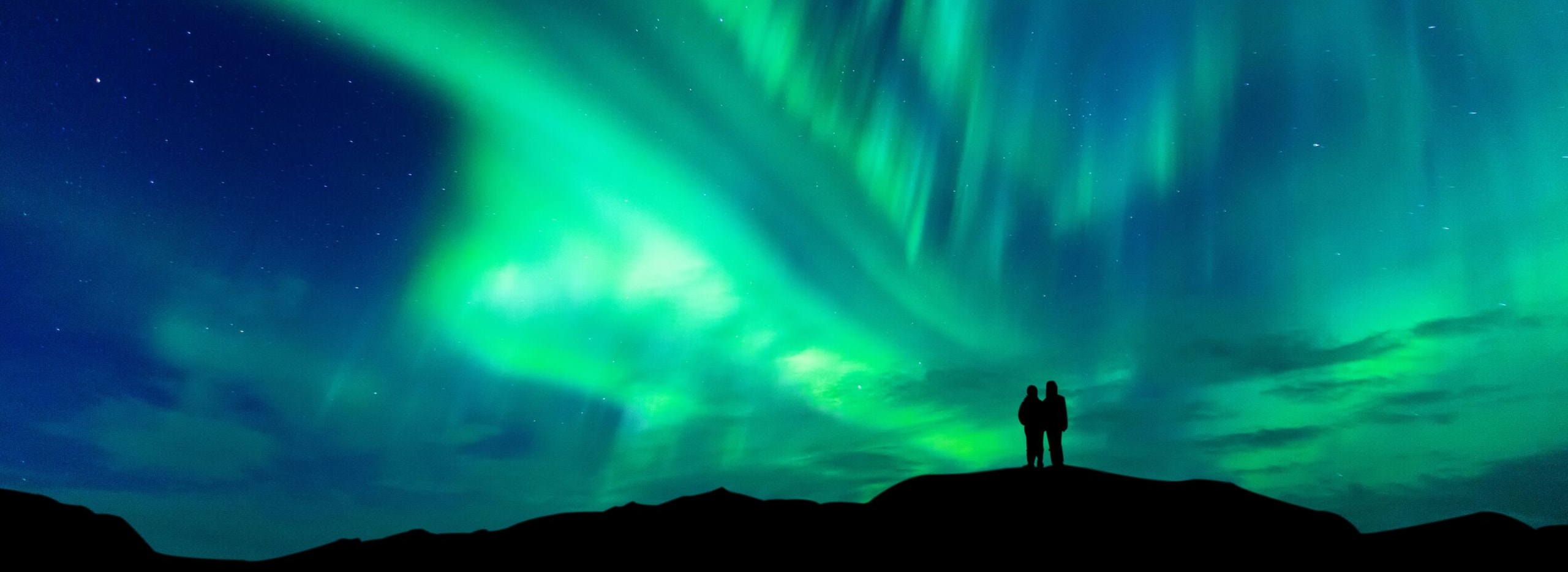 Aurores boréales en Islande