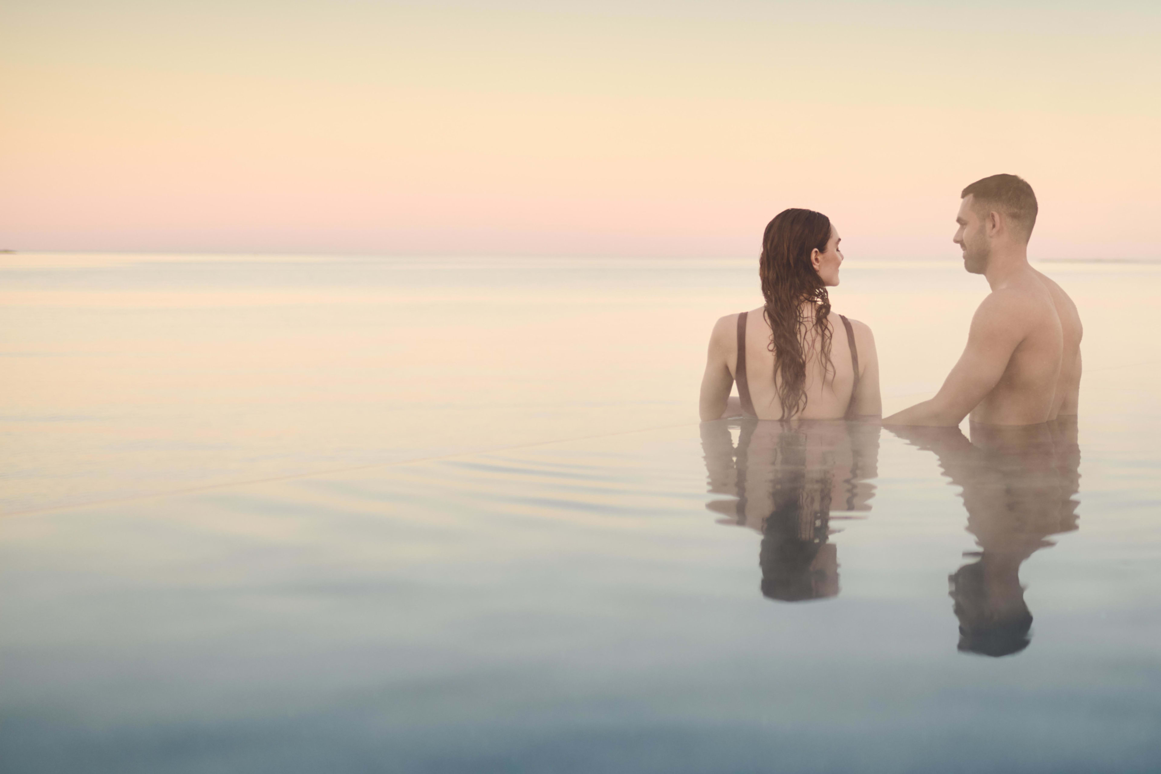 Couple in Sky lagoon