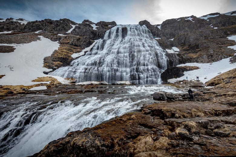 Dynjandi waterfall in the Westfjords of Iceland